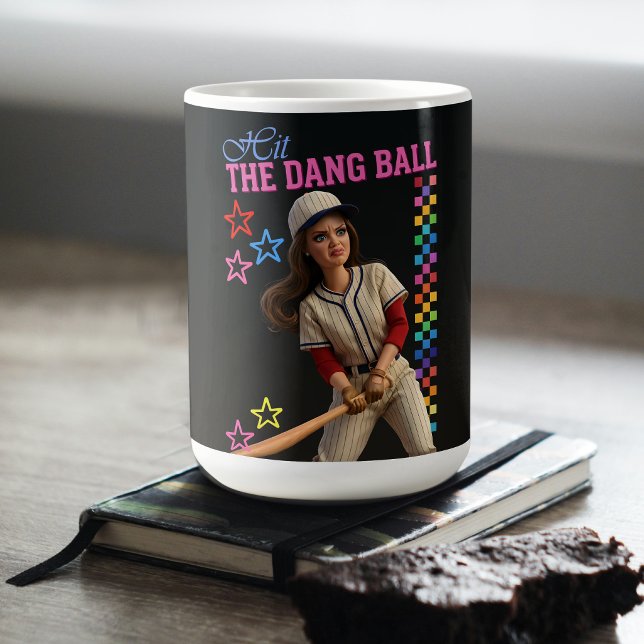 Mug Frappe donc cette balle Drôle de visage de poupée  (Créateur téléchargé)