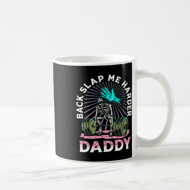 Mug Frappe-moi plus fort Papa musculation Bodybuildi (Droite)