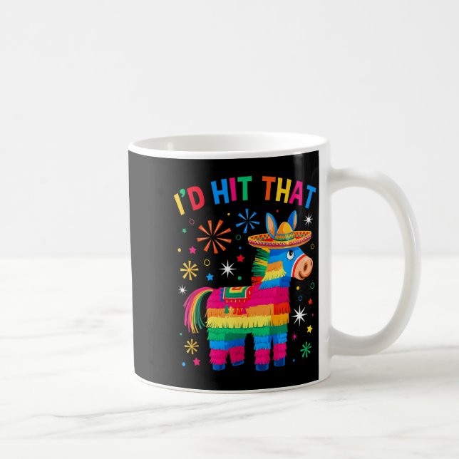 Mug Frappez cette pinata drôle 5 cinq de mayo fête (Droite)