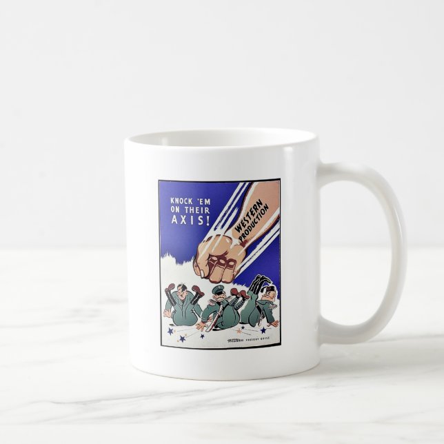 Mug Frappez-les sur leur axe, production occidentale (Droite)