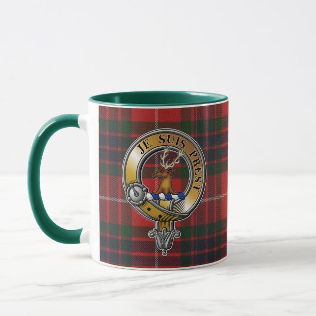Mug Fraser Lovat Tartan & Badge (Gauche)