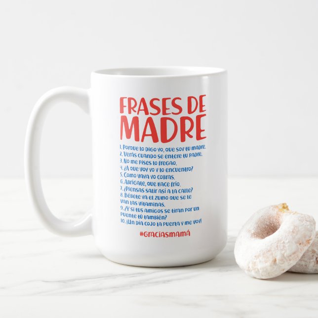 Mug Frases de Madre (Avec donut)