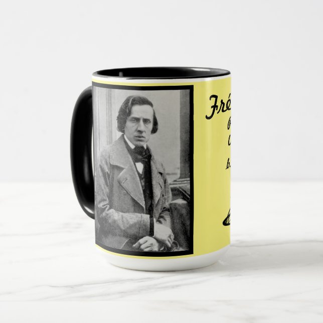 Mug Frédéric Chopin Combo Mug, 15 oz (Devant gauche)