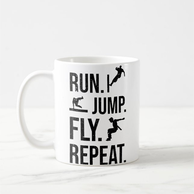 Mug Free Runner Cours Sauter Voler Répéter Parkour (Gauche)