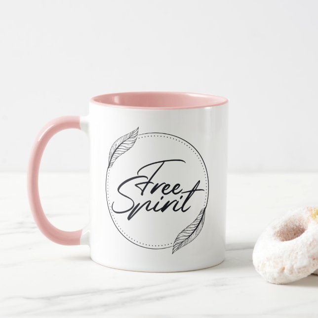 Mug Free Spirit Boho Style Yoga (Avec donut)