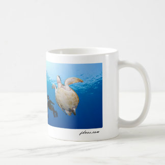 Mug Freediver et tortue verte