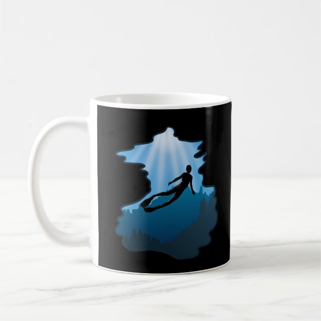 Mug Freediving - Plongeur libre sous-marin (Gauche)