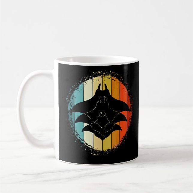Mug Freediving Stingray Manta Animal Ocean Manta Ray (Gauche)