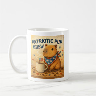 Mug Freedom Brew Capybara Mug- Rodent patriotique