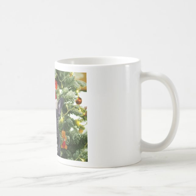 Mug French Bulldog Arbre de Noël Ornements Snowman (Droite)