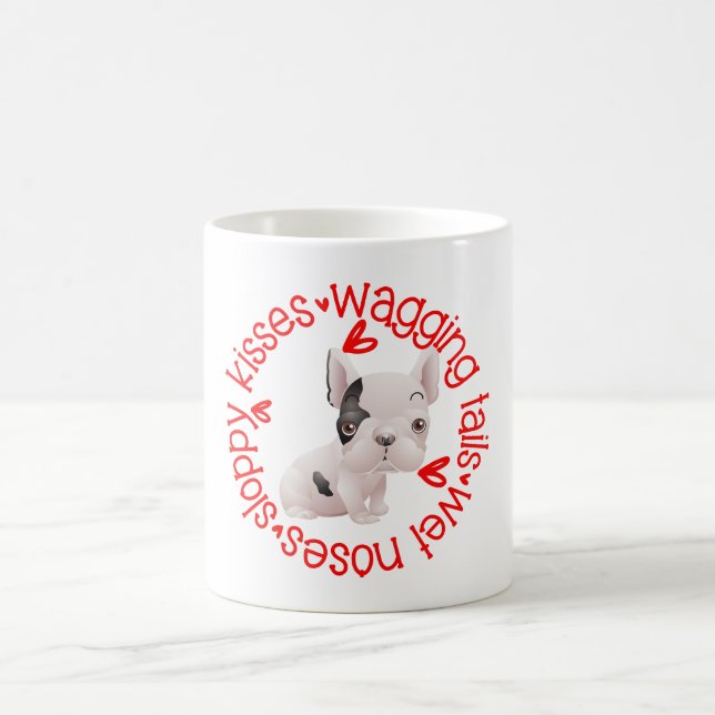Mug French Bulldog, baisers bâclés (Centre)