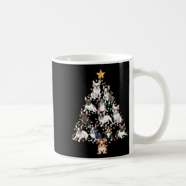 Mug French Bulldog Christmas Tree Frenchie Dog Xmas Pa (Droite)