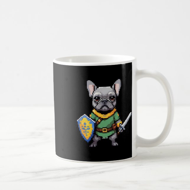 Mug French Bulldog Comme Retro Vidéo Caractère De Jeu (Droite)