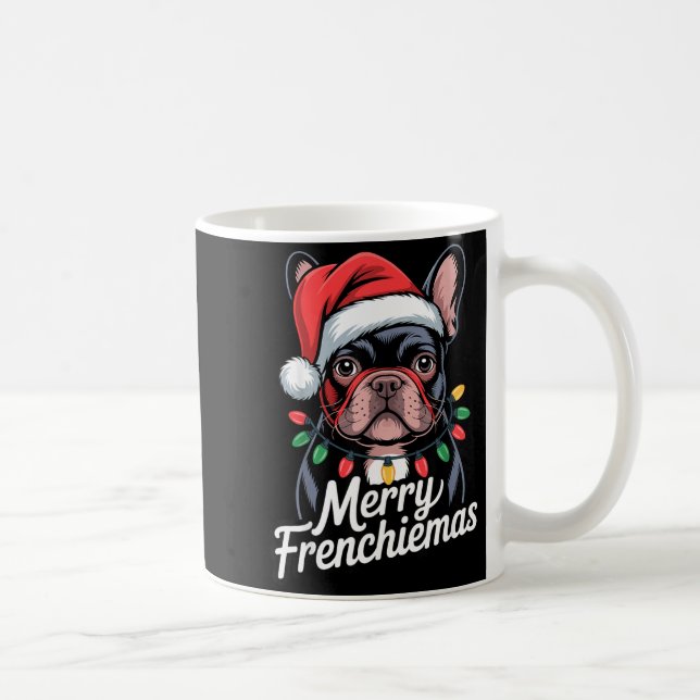 Mug French Bulldog Merry Frenchiemas Santa Hat Christm (Droite)