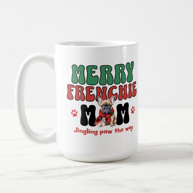 Mug French Bulldog Noël à maman (Gauche)