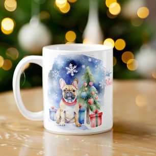 Mug French Bulldog voeux de Noël pour les chiens