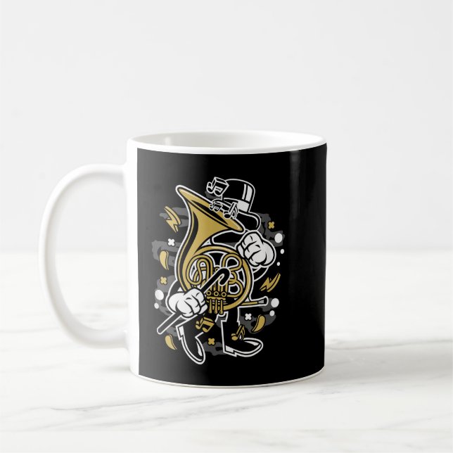 Mug French Horn Cadeau pour la musique Enseignant Fun  (Gauche)