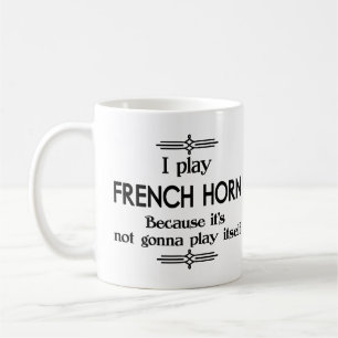 Mug French Horn - Jouer Elle-Même Drôle Musique Déc