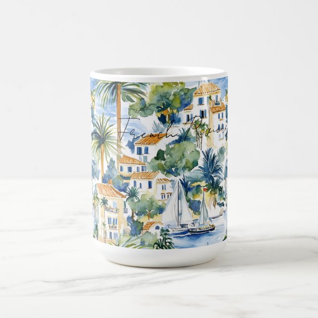 Mug French Riviera Tropical Palm Trees (Centre)