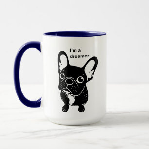 Mug Frenchie brindle mignon est un rêveur