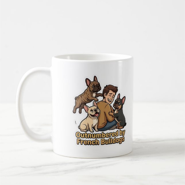 Mug Frenchie Chaos Drôle de Taureau Français Amateur d (Gauche)