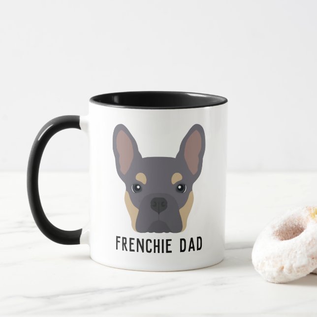 Mug Frenchie Dad Lilac et Tan French Bulldog (Avec donut)