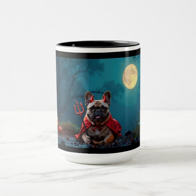 Mug Frenchie Diable- Trop mignon pour être méchant (Centre)