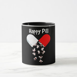 Mug Frenchie Gift Happy Pill French Bulldog Cadeau