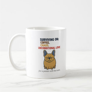 Mug Frenchie Patate Café Chaos Amour Drôle Maman Chien