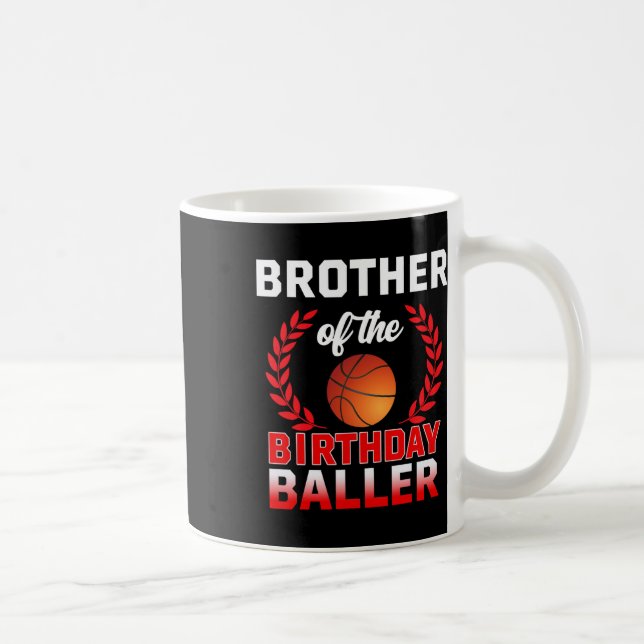 Mug Frère De L'Anniversaire Byller Bysketbyll Thème Bd (Droite)