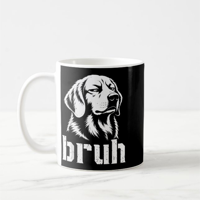Mug Frère drôle Mème de Retriever doré Graphique Papa  (Gauche)