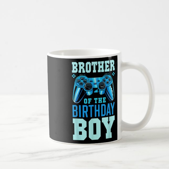 Mug Frère du garçon d'anniversaire correspondant vidéo (Droite)