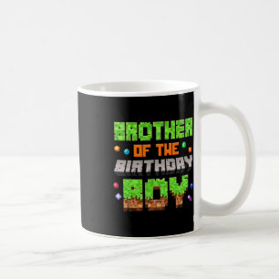 Mug Frère du garçon d'anniversaire Pixel Gaming Vidéo 