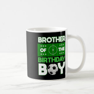 Mug Frère du garçon de la fête d'anniversaire de footb