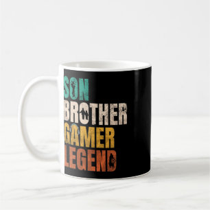 Mug Frère Fils Joueur de jeux vidéo Légendaire Famille