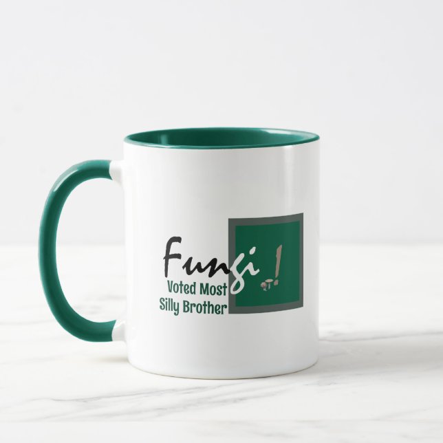 Mug Frère humoristique personnalisé, Fungus Mushroom P (Gauche)