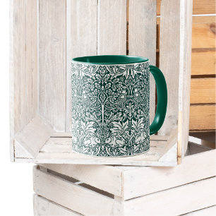 Mug Frère Rabbit Motif vert William Morris