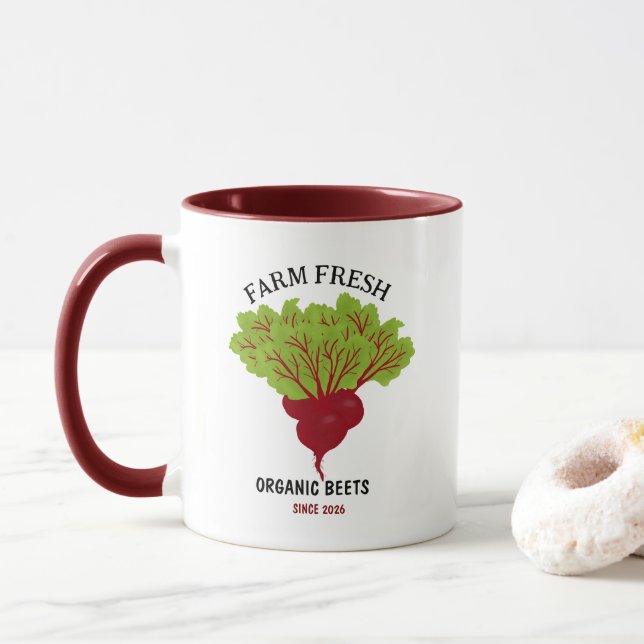 Mug Fresh Beet Collection (Avec donut)
