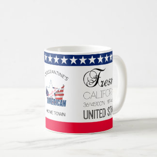 Mug Fresno, Californie, États-Unis élégant
