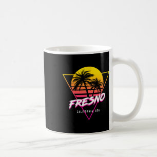 Mug Fresno Californie Palmiers États-Unis Surf Rétro S