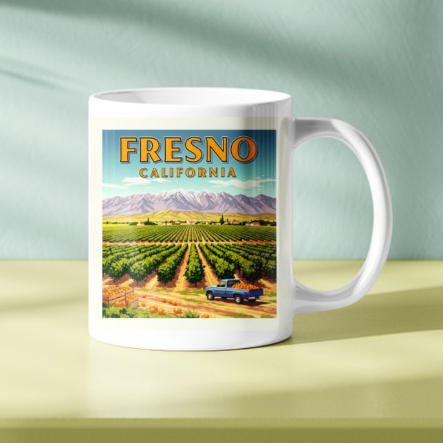 Mug Fresno Californie vintage (Créateur téléchargé)