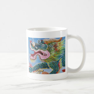 Mug Fresque chinoise Foo Dog / Lion Guardian