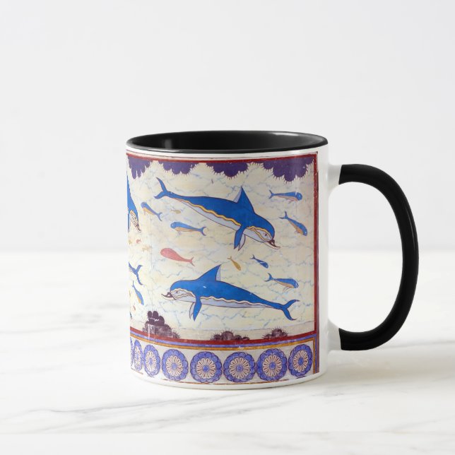 Mug Fresque de dauphin du palais de Minoan de Knossos (Droite)