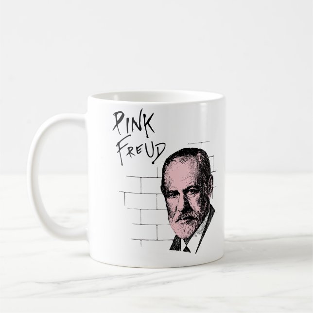 Mug Freud rose Sigmund Freud (Gauche)