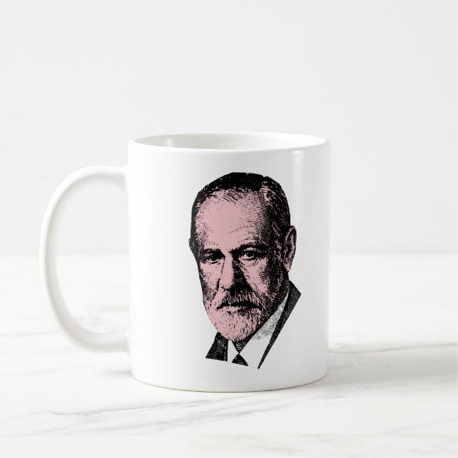 Mug Freud rose Sigmund Freud (Gauche)
