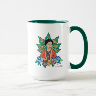 Mug Frida Kahlo Graphisme floral coloré