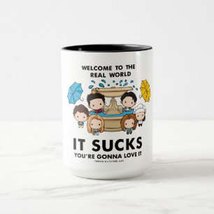 Mug FRIENDS™  Bienvenue au Real World Chibi