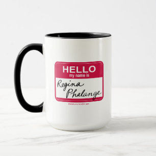Mug FRIENDS™  Bonjour, je m'appelle Regina Phalange