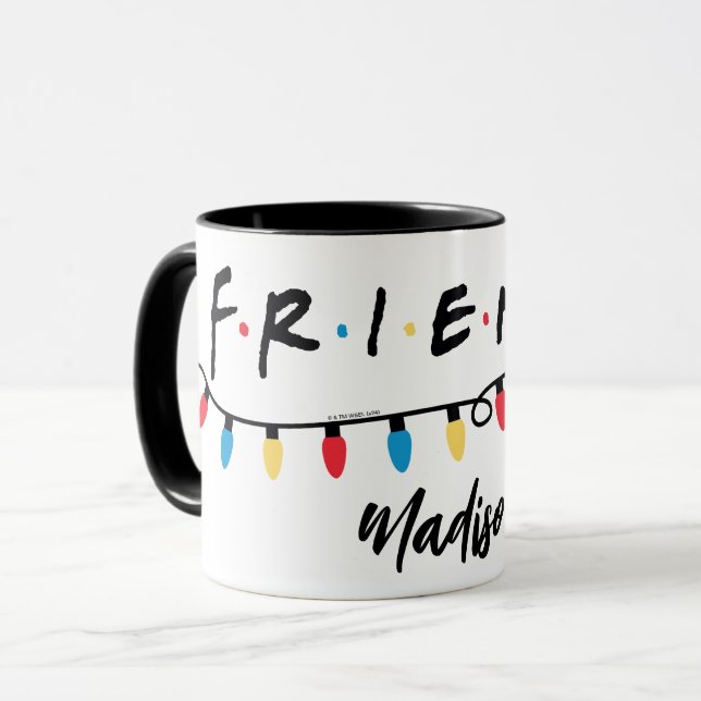 Mug FRIENDS™ | Guirlandes de Noël Logo (Devant gauche)