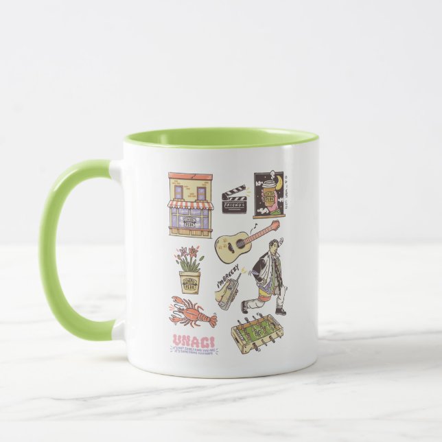 Mug FRIENDS™ | Icônes de dessin animé Graphique (Gauche)